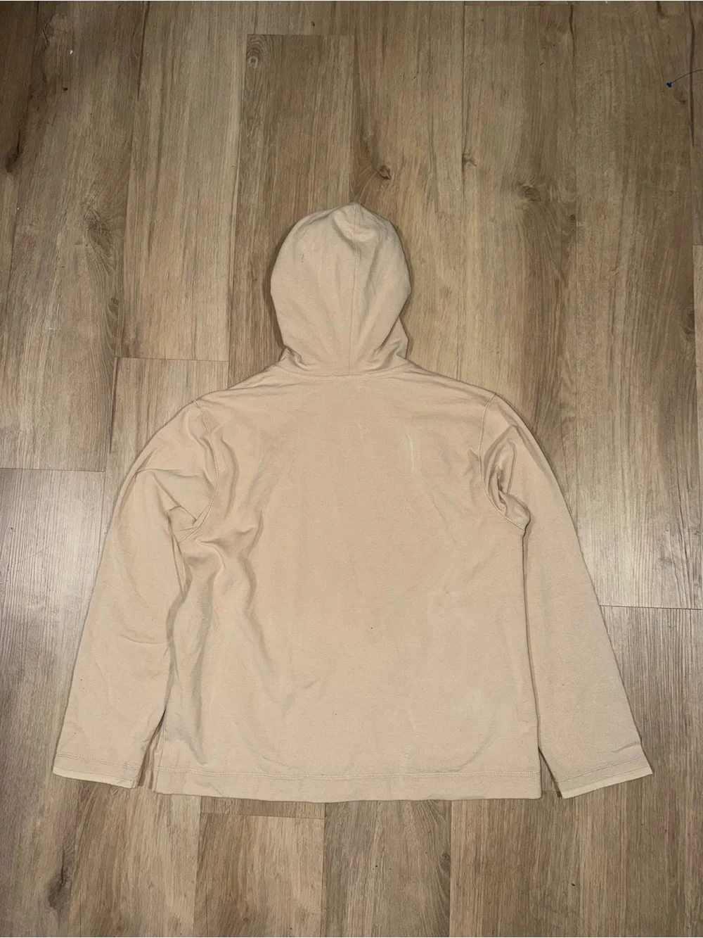 Lord & Taylor Light Beige Hooded Zip Jacket